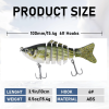 Lifelike Fishing Lures for Freshwater and Saltwater: Multi-Jointed Swimbaits and Crankbaits for Bass