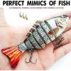 Lifelike Fishing Lures for Freshwater and Saltwater: Multi-Jointed Swimbaits and Crankbaits for Bass