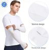 Arm Sleeves for Men Women with Thumb Hole, UPF 50 UV Sun Protection Cooling Sleeves